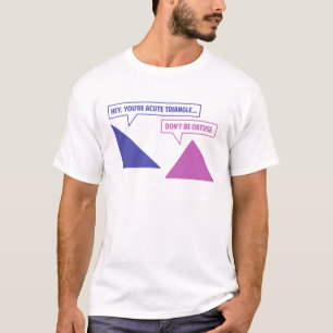 T-shirts Ângulo obtuso de triângulo agudo