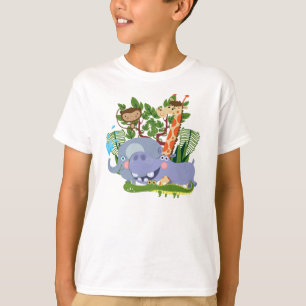 T-shirts Animais bonitos do safari