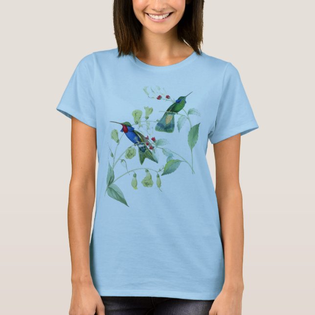 T-shirts Animais dos animais selvagens das flores dos (Frente)