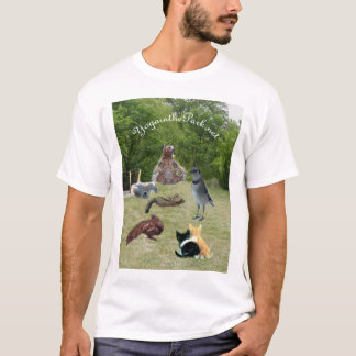 T-shirts animais no parque