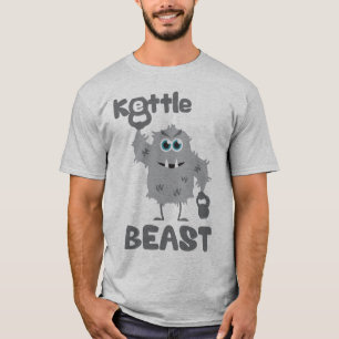 T-shirts Animal da chaleira (monstro bonito do kettlebell)