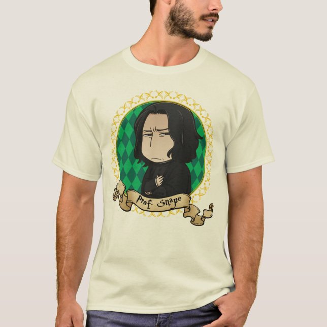 T-shirts Anime Professor Snape Portrait (Frente)
