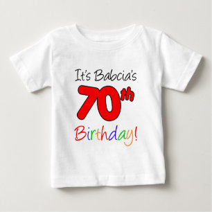 T-shirts Aniversário 70 de Babcia