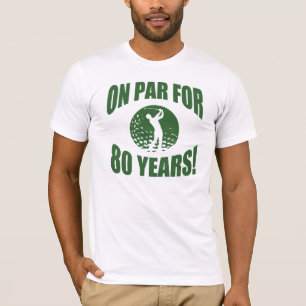 T-shirts Aniversário 80 do Golfer