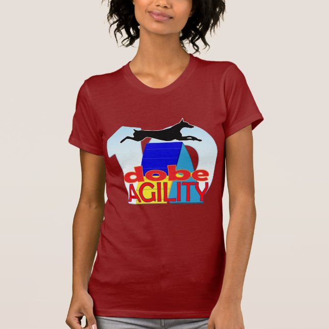 T-shirts Aniversário da agilidade de Dobe 10o (Frente)