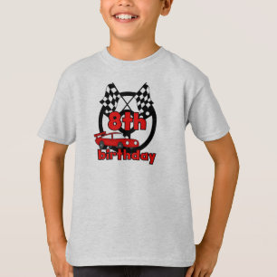 T-shirts Aniversário das corridas de carros 8o
