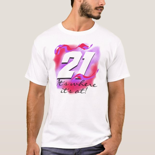T-shirts Aniversário de 21 anos (Frente)