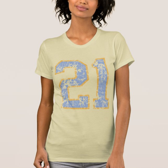 T-shirts Aniversário de 21 anos (Frente)