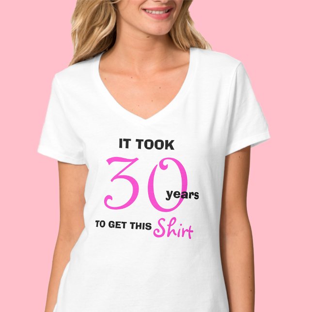 T-shirts aniversário de 30 anos dá ideias para mulheres cam (Criador carregado)