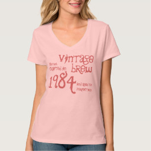 T-shirts aniversário de 30 anos Gift 1984 Vintage Brew V04
