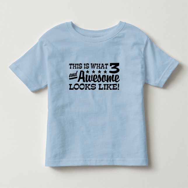 T-shirts Aniversário de 3 anos (Frente)