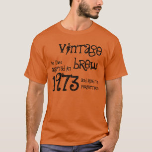 T-shirts aniversário de 40 anos Presente 1973 Vintage Brew