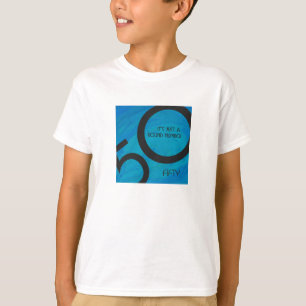 T-shirts Aniversário de 50 Década Azul