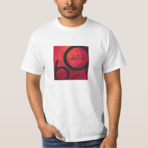 T-shirts Aniversário de 60 Décadas Vermelho