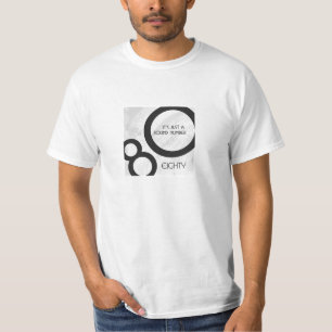 T-shirts Aniversário de 80 Década Branco
