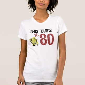 T-shirts Aniversário de 80 Engraçado das Mulheres