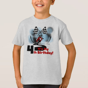 T-shirts Aniversário de competência da motocicleta 4o