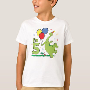 T-shirts Aniversário de Dino 5o