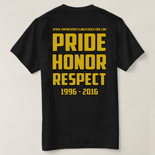 T-shirts Aniversário de EWF 20o (Verso do Design)