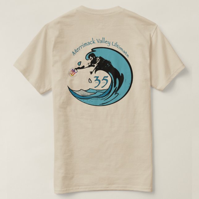 T-shirts Aniversário de MVU 35o (Verso do Design)