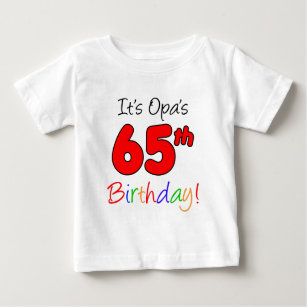 T-shirts Aniversário de Opa o 65th