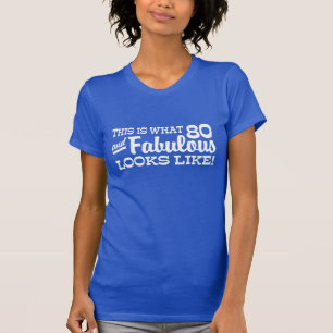 T-shirts aniversário do 80