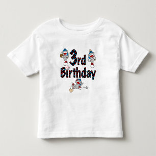T-shirts Aniversário do Macaco-Meia-Beisebol
