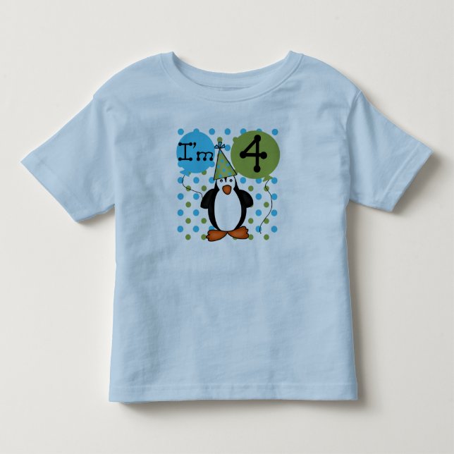 T-shirts Aniversário do pinguim 4o (Frente)