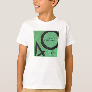T-shirts Aniversário Verde de 40 Décadas