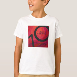 T-shirts Aniversário Vermelho de 70 Décadas