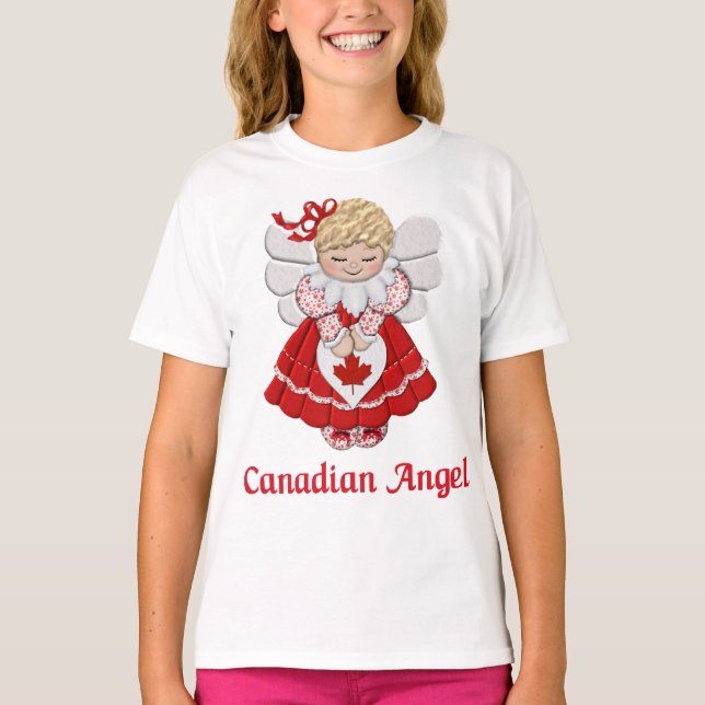 T-shirts Anjo canadense (Frente)