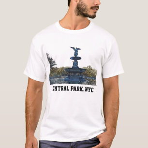 T-shirts Anjo da fonte do Central Park NYC Bethesda