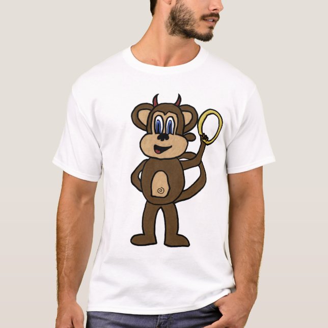 T-shirts Anjo/diabo do macaco? (Frente)