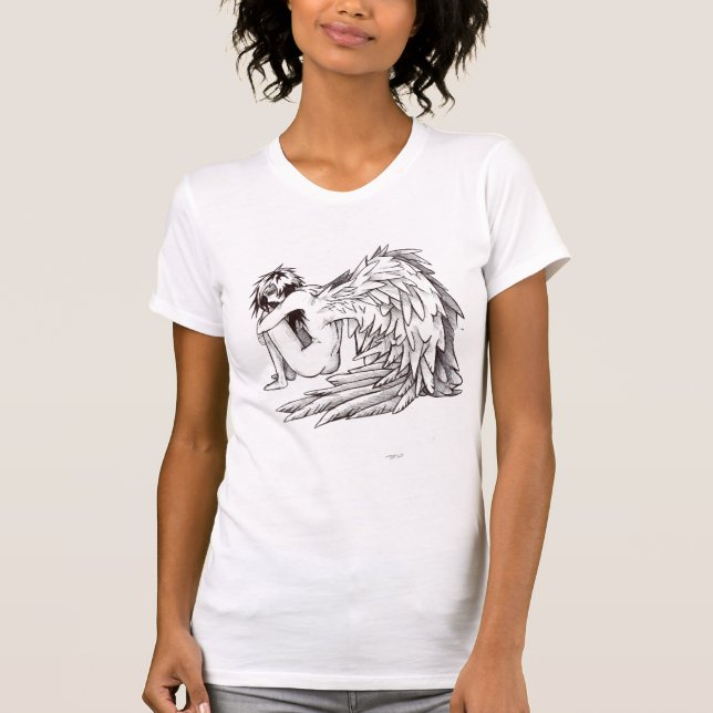 T-shirts Anjo do Anime (Frente)