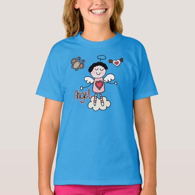 T-shirts Anjo dos desenhos animados (Frente)