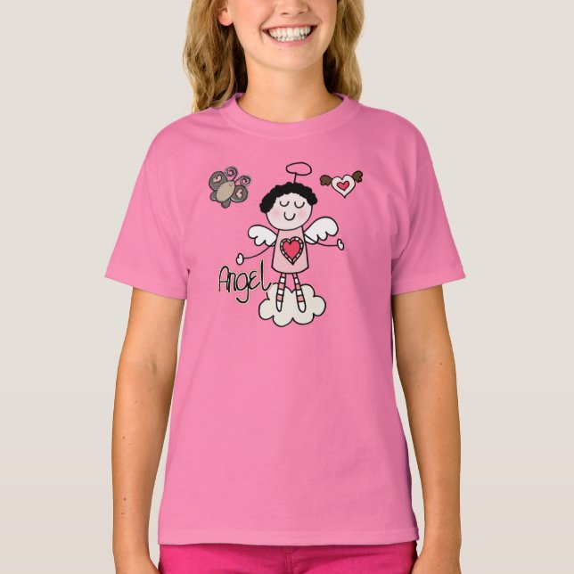 T-shirts Anjo dos desenhos animados (Frente)