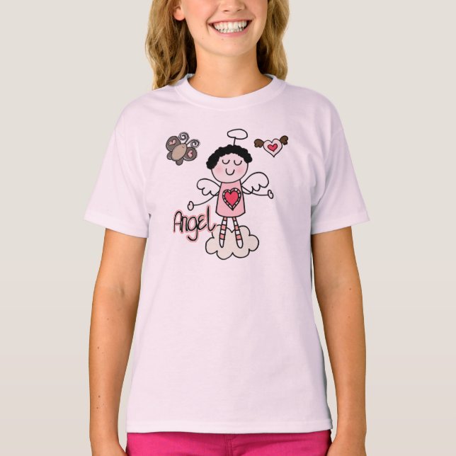 T-shirts Anjo dos desenhos animados (Frente)