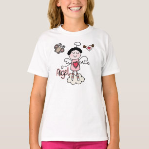 T-shirts Anjo dos desenhos animados
