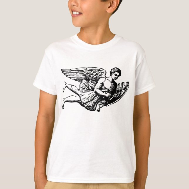 T-shirts Anjo Musical Voador (Frente)