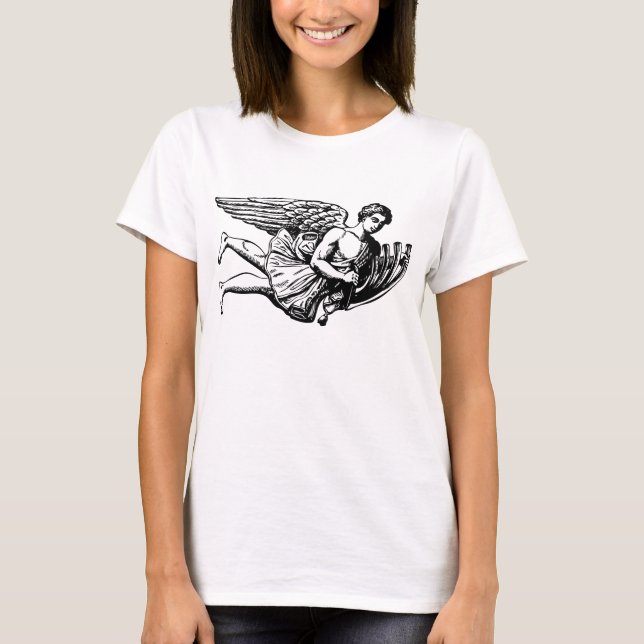 T-shirts Anjo Musical Voador (Frente)