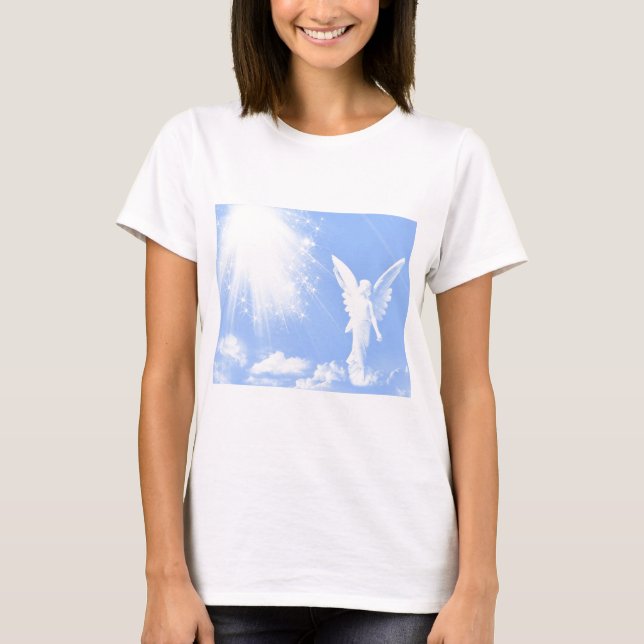 T-shirts Anjo nas nuvens (Frente)