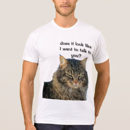 T-shirts Anjo rabugento não quer falar.