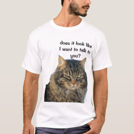 T-shirts Anjo rabugento não quer falar.