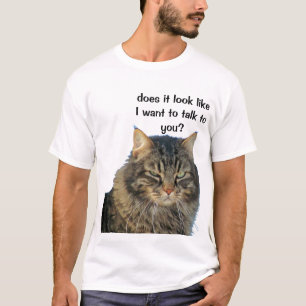 T-shirts Anjo rabugento não quer falar.