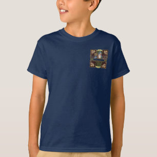 T-shirts Anjos de Papai Noel Vitorianos Azul Natal Arte Ant