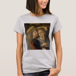 T-shirts Anjos do Batismo de Cristo de Leonardo da Vinci