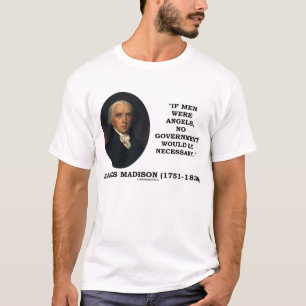 T-shirts Anjos dos homens de James Madison nenhum governo