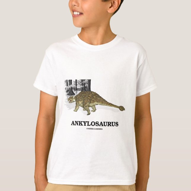 T-shirts Ankylosaurus (dinossauro fundido do lagarto) (Frente)