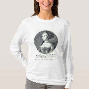 T-shirts Anne Boleyn, gravada por Wenceslaus Hollar, 1649