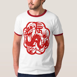 T-shirts Ano chinês do T do dragão